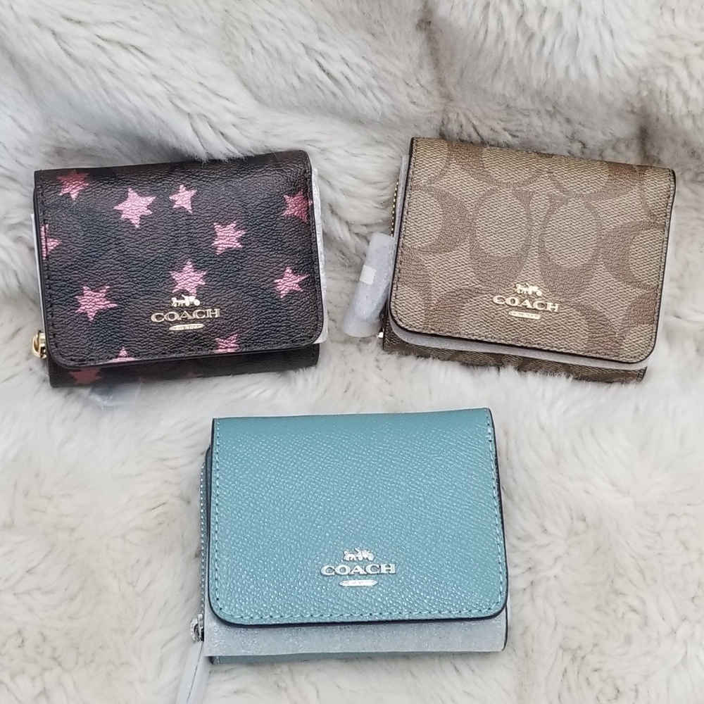 🔥LAST 1🔥NWT COACH SHOOTING STARS TRIFOLD WALLET - Picture 8 of 8